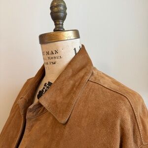 Cognac Suede Barn Jacket / Coat